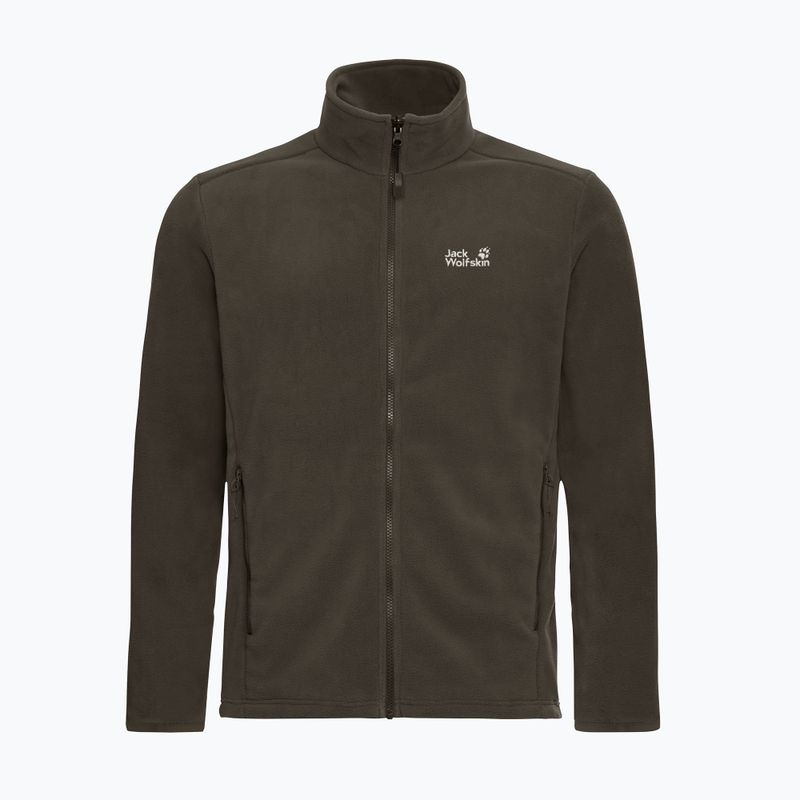 Pánská fleecová mikina Jack Wolfskin Taunus 200 Full Zip obsidian moss 7