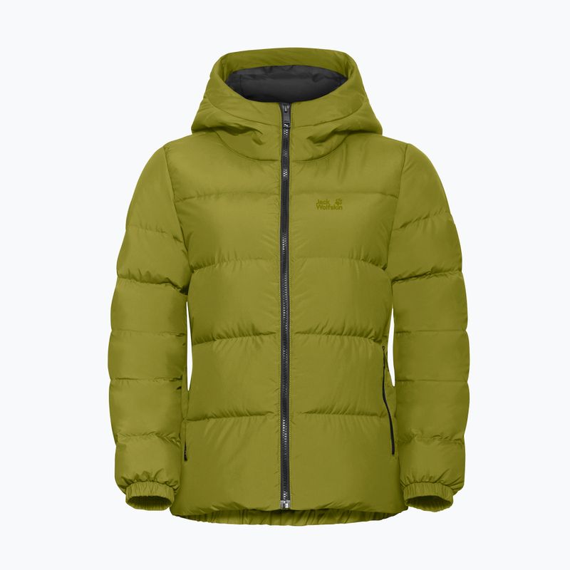 Dámský péřový kabát Jack Wolfskin Frozen Palace khaki green 7