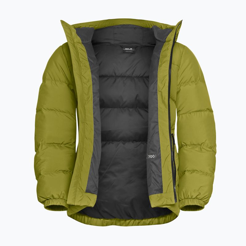 Dámský péřový kabát Jack Wolfskin Frozen Palace khaki green 9