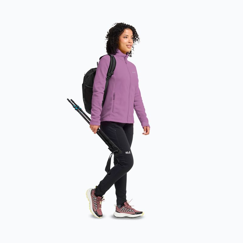 Dámská fleecová mikina Jack Wolfskin Taunus 100 Full Zip vivid orchid 2