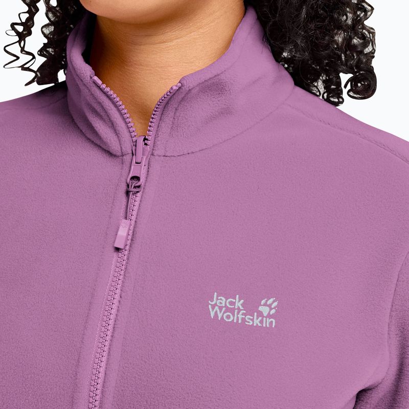 Dámská fleecová mikina Jack Wolfskin Taunus 100 Full Zip vivid orchid 4