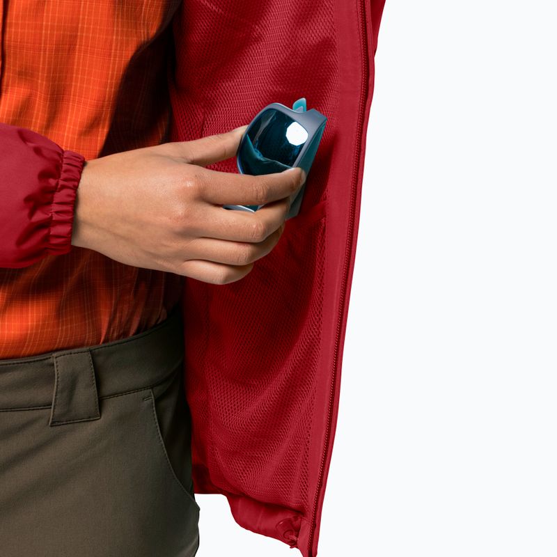 Dámská nepromokavá bunda Jack Wolfskin Stormy Point červená 1111201_2178 3