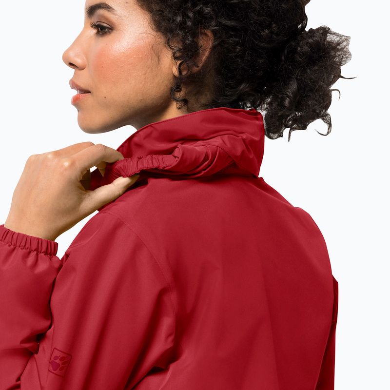 Dámská nepromokavá bunda Jack Wolfskin Stormy Point červená 1111201_2178 4
