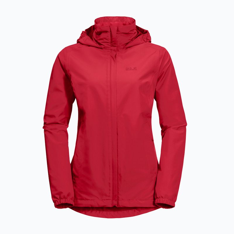 Dámská nepromokavá bunda Jack Wolfskin Stormy Point červená 1111201_2178 5