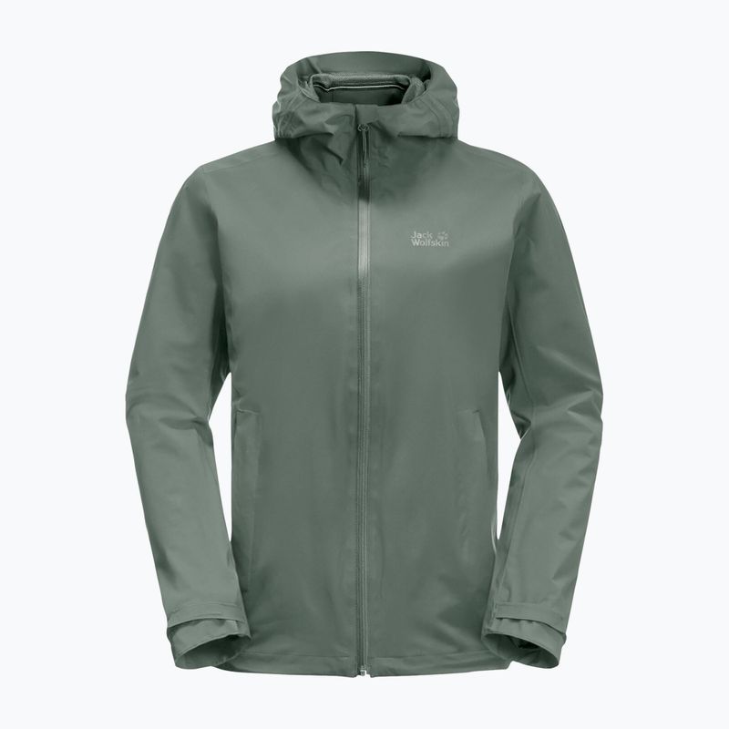 Dámská hardshell bunda Jack Wolfskin Pack & Go Shell zelená 1111514_4311 7