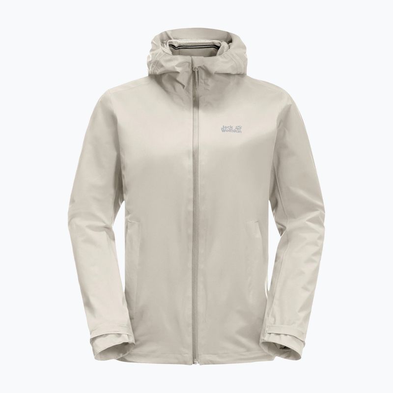 Dámská hardshell bunda Jack Wolfskin Pack & Go Shell šedá 1111514_6260 10
