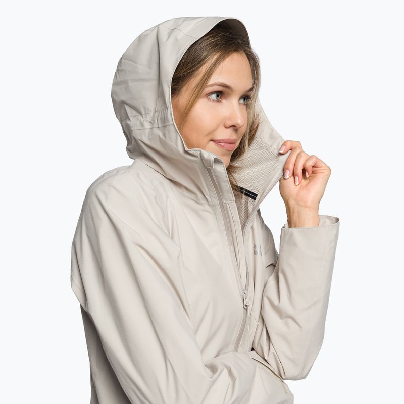 Dámská hardshell bunda Jack Wolfskin Pack & Go Shell šedá 1111514_6260 5