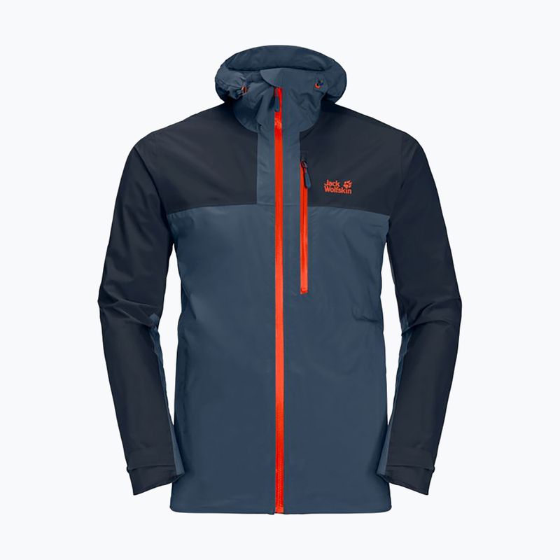 Pánská hardshell bunda Jack Wolfskin Go Hike tmavě modrá 1114051_1383
