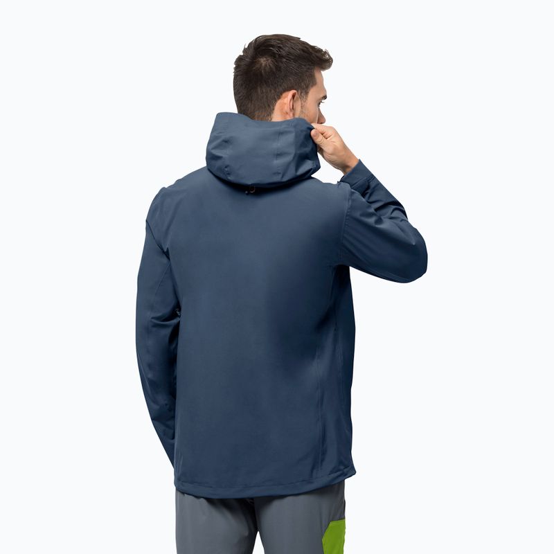 Pánská nepromokavá bunda Jack Wolfskin Highest Peak 2.5L tmavě modrá 1114961_1383 2