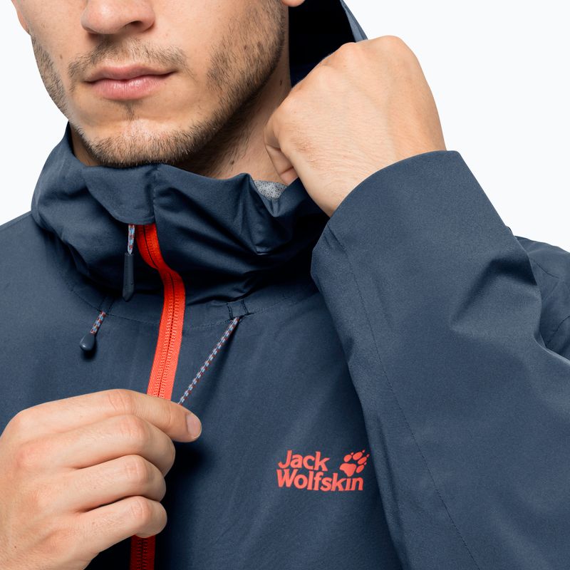 Pánská nepromokavá bunda Jack Wolfskin Highest Peak 2.5L tmavě modrá 1114961_1383 5