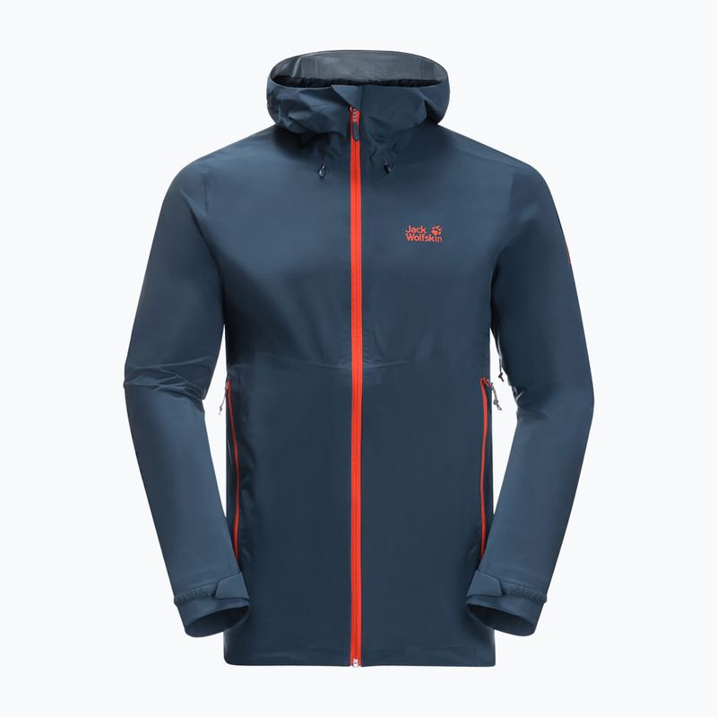 Pánská nepromokavá bunda Jack Wolfskin Highest Peak 2.5L tmavě modrá 1114961_1383 7
