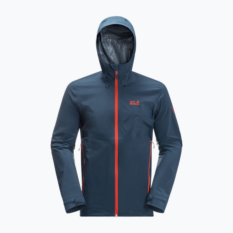 Pánská nepromokavá bunda Jack Wolfskin Highest Peak 2.5L tmavě modrá 1114961_1383 8