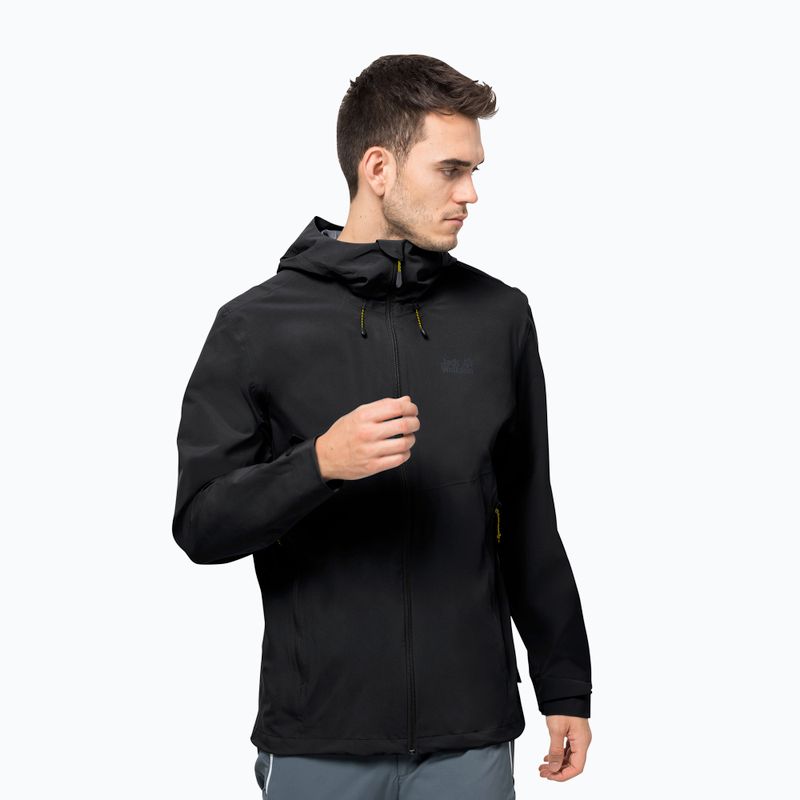 Pánská hardshell bunda Jack Wolfskin Highest Peak 2.5L černá 1114961_6000