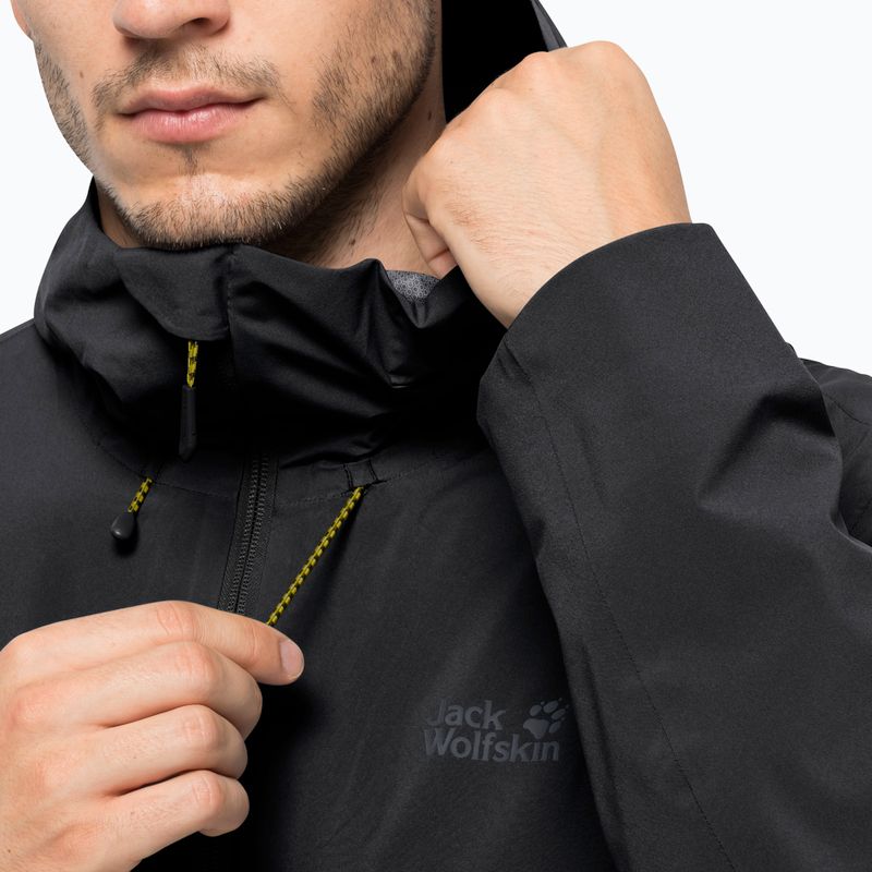Pánská hardshell bunda Jack Wolfskin Highest Peak 2.5L černá 1114961_6000 4