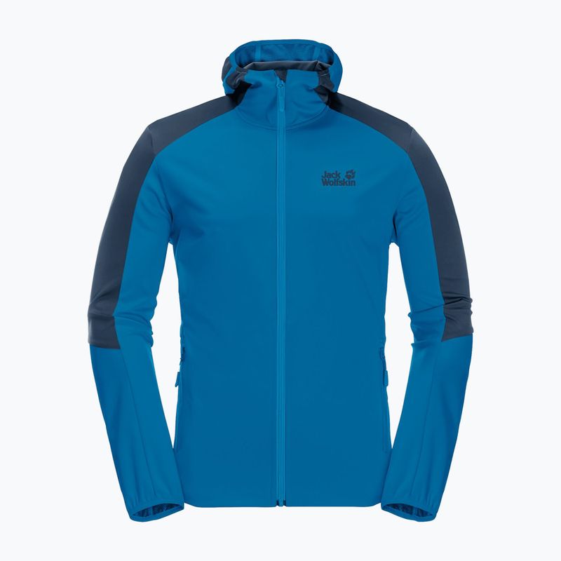 Pánská softshellová bunda Jack Wolfskin Go Hike modrá 1306921_1361 4