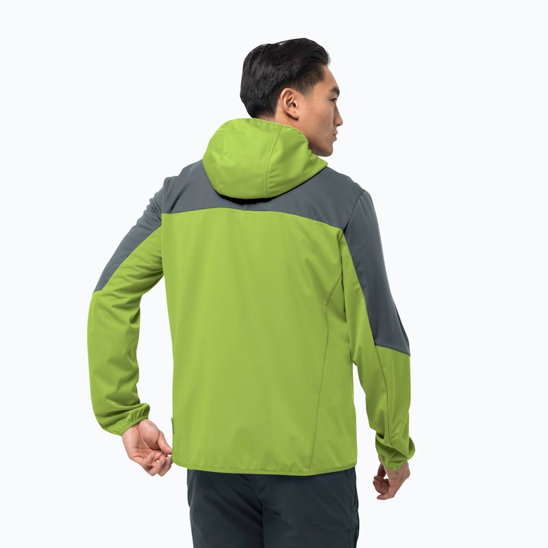 Pánská softshellová bunda Jack Wolfskin Go Hike zelená 1306921_4073 2