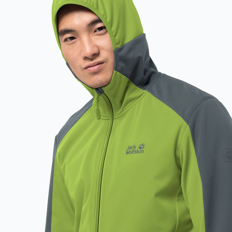 Pánská softshellová bunda Jack Wolfskin Go Hike zelená 1306921_4073 3