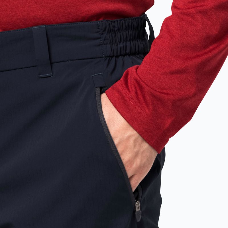 Pánské softshellové kalhoty Jack Wolfskin Peak tmavě modré 1507491_1010 5