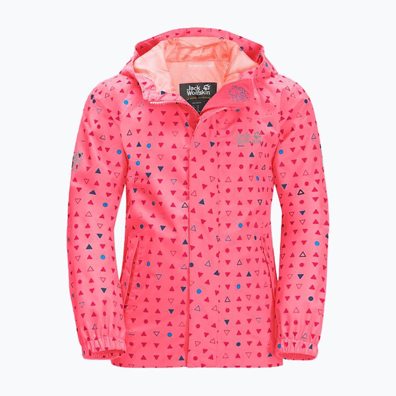 Dětská nepromokavá bunda Jack Wolfskin Tucan Dotted růžová 1608891_7669 5