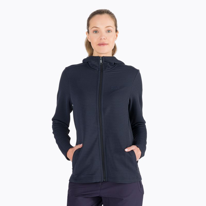 Dámská fleece mikina Jack Wolfskin Modesto tmavě modrá 1706253_1010