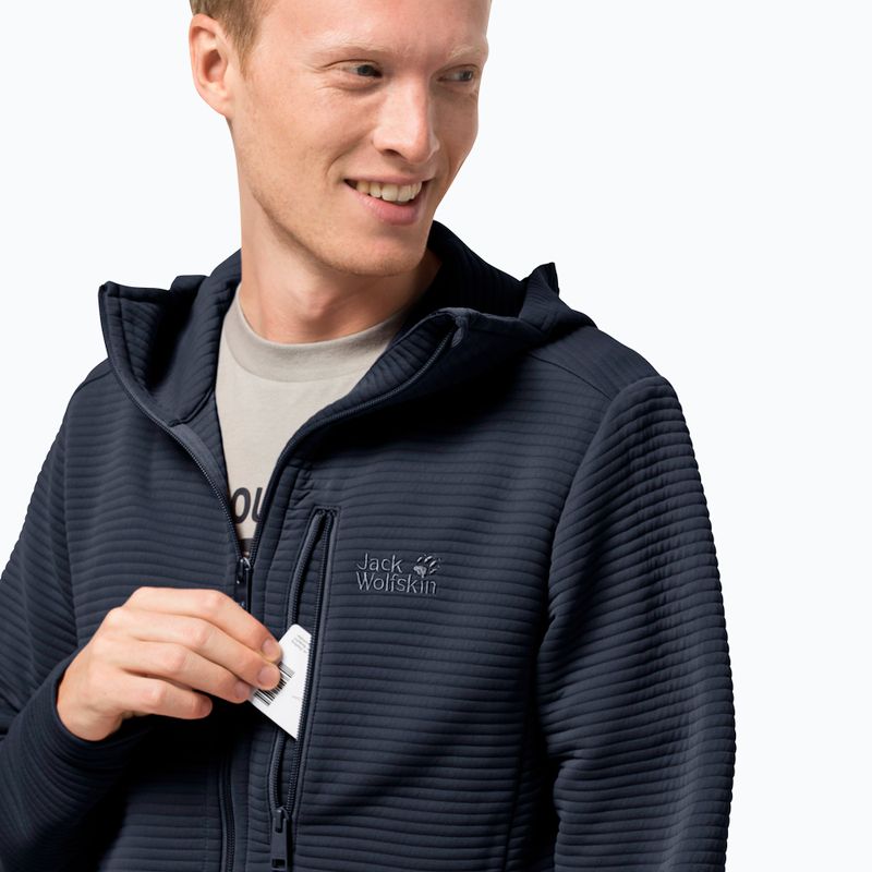 Pánská fleece mikina Jack Wolfskin Modesto tmavě modrá 1706492_1010 3
