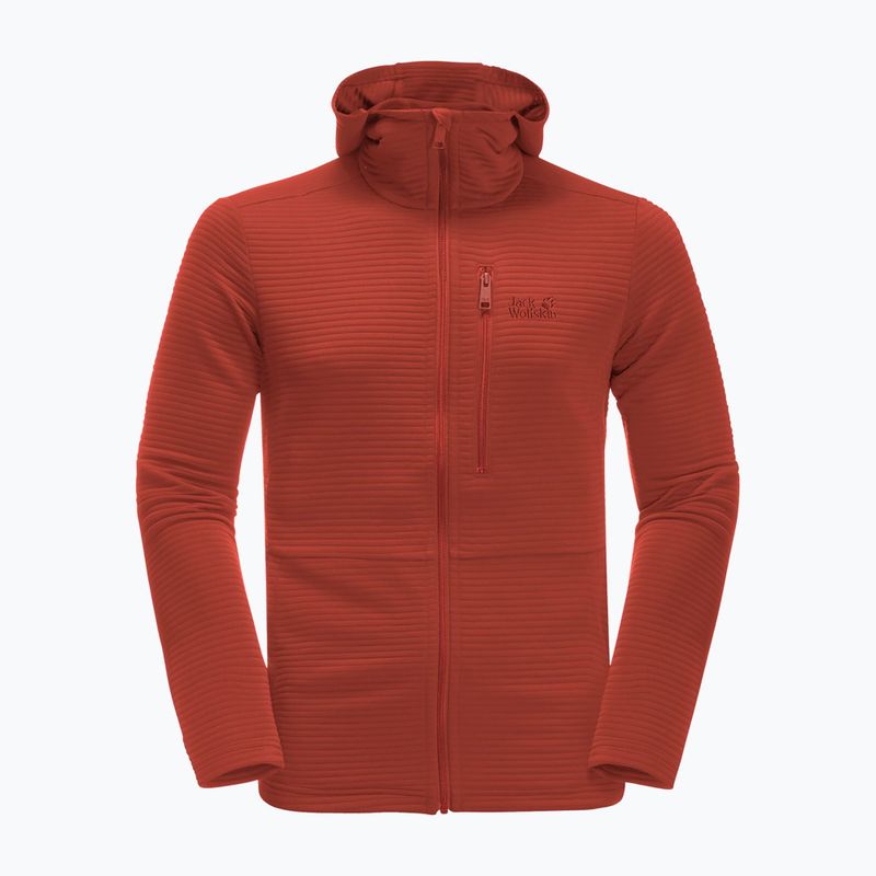 Pánská fleece mikina Jack Wolfskin Modesto červená 1706492_3740 6