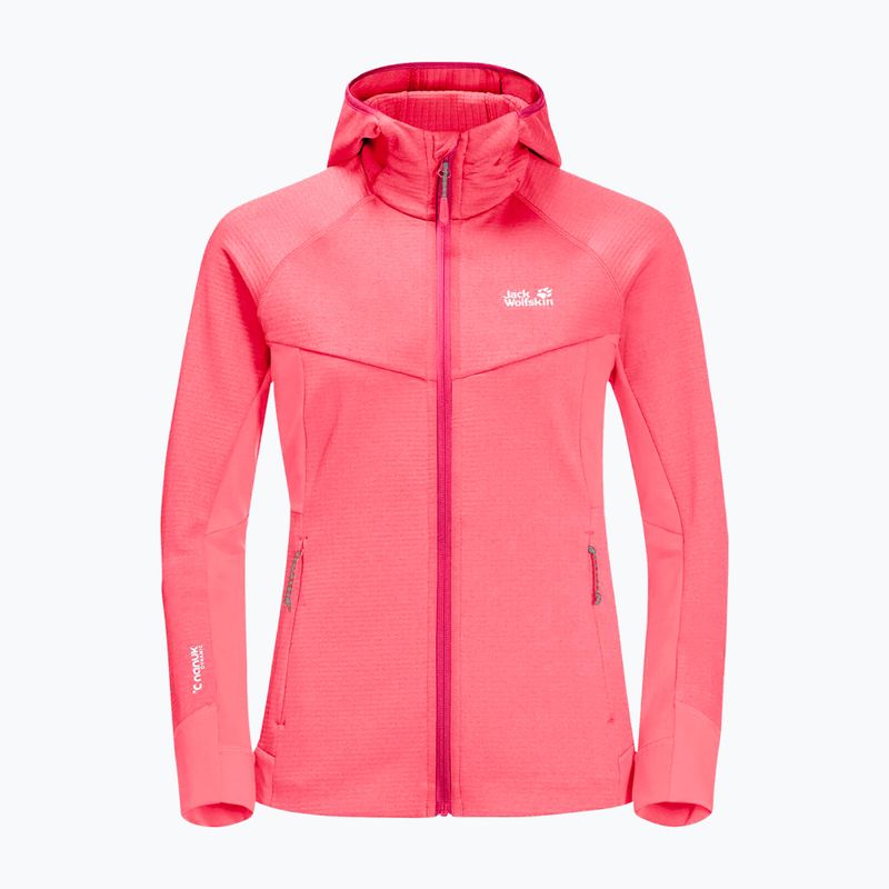 Dámská fleece mikina Jack Wolfskin Hydro Grid oranžová 1709911_2072 9