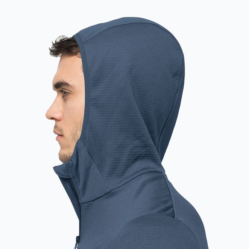 Pánská fleece mikina Jack Wolfskin Hydro Grid tmavě modrá 1710001_1383 4