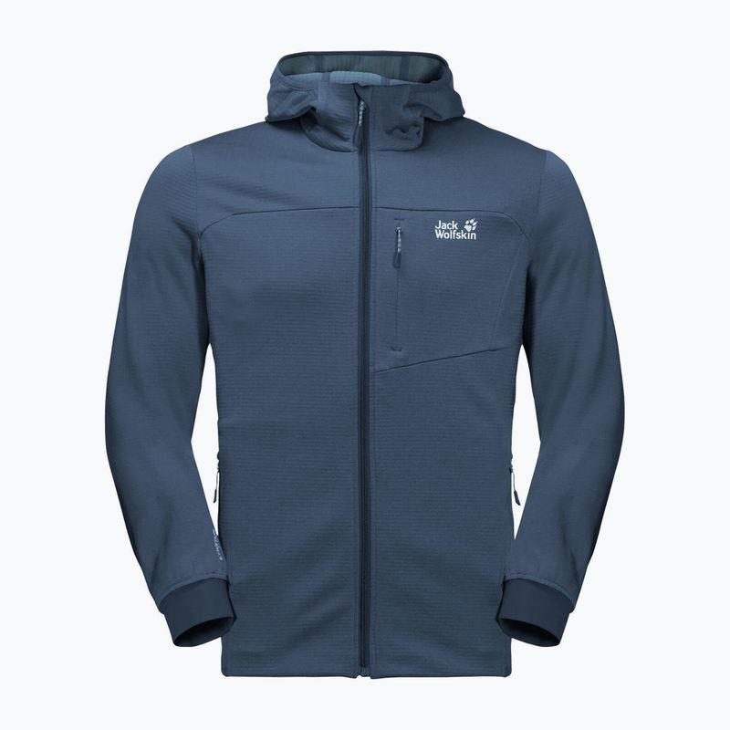 Pánská fleece mikina Jack Wolfskin Hydro Grid tmavě modrá 1710001_1383 6