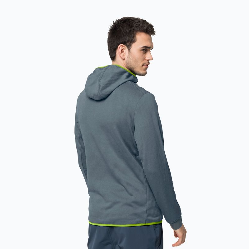 Pánská fleece mikina Jack Wolfskin Hydro Grid šedá 1710001_6098 2