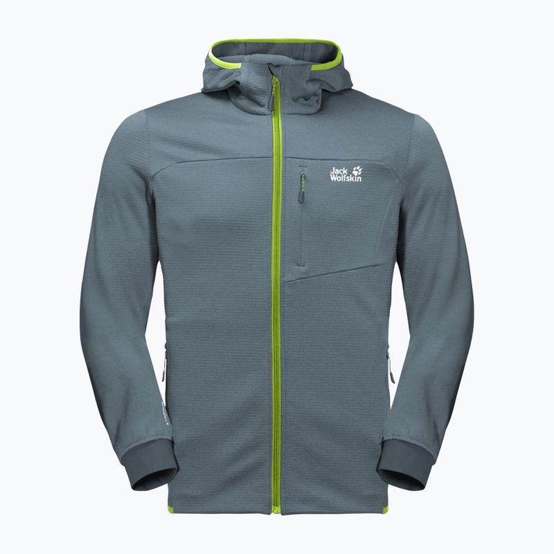 Pánská fleece mikina Jack Wolfskin Hydro Grid šedá 1710001_6098 6