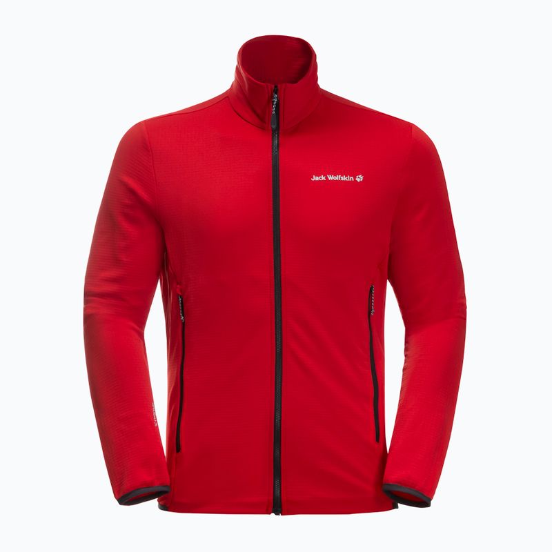 Pánská fleece mikina Jack Wolfskin Dna červená 1710271_2206 4