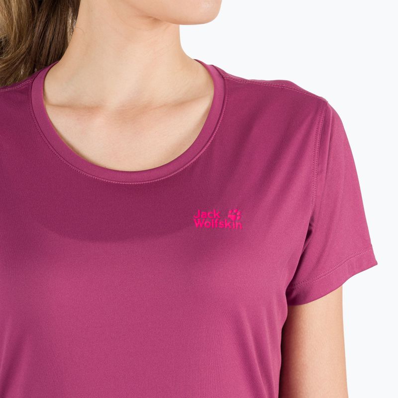 Dámské trekingové tričko Jack Wolfskin Tech fialové 1807121_2094 4