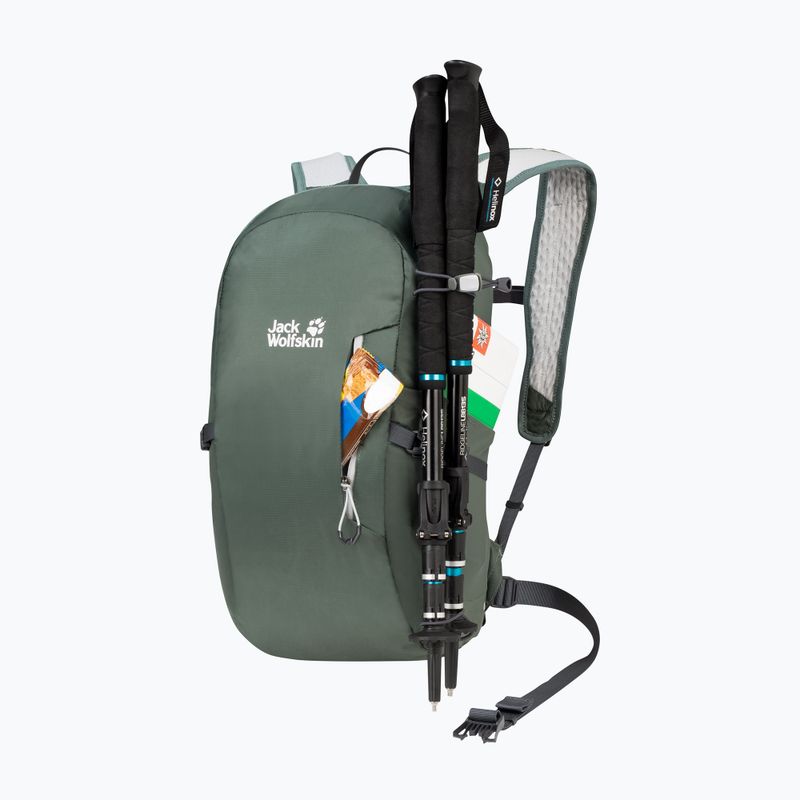 Jack Wolfskin Athmos Shape 16 l hedge green turistický batoh 4