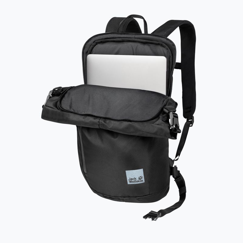 Jack Wolfskin Helsinki Rolltop 18 l ultra black denní batoh 4