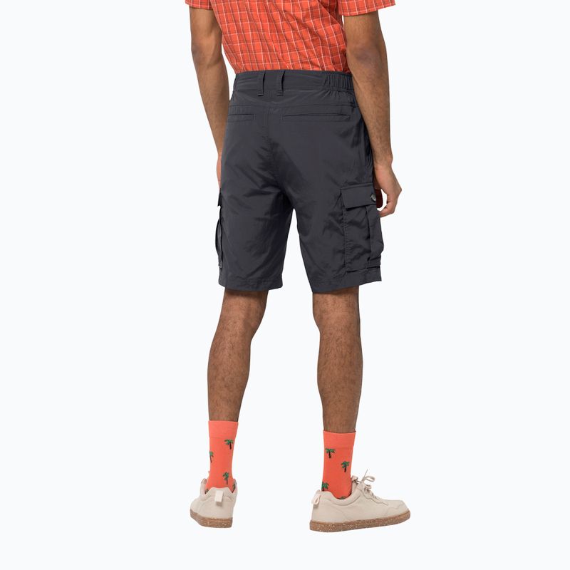 Pánské trekové kraťasy Jack Wolfskin Canyon Cargo šedé 1504201_6168 2