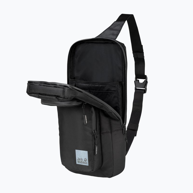Jack Wolfskin Lyon Cross Over taška přes rameno 8 l ultra černá 4