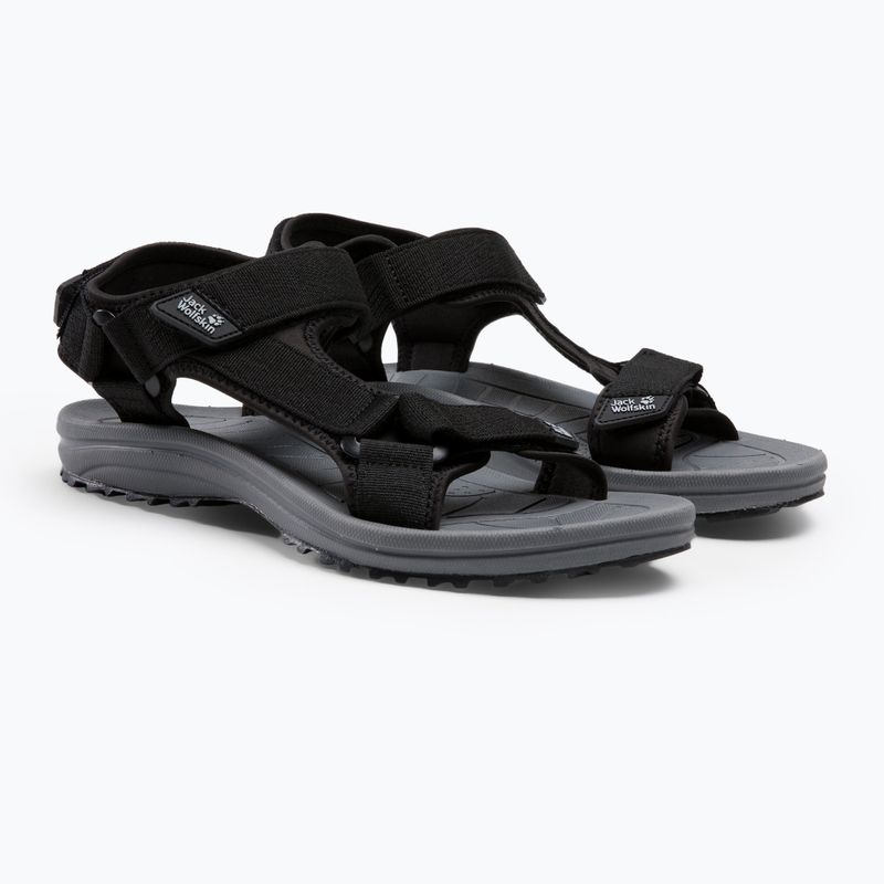 Pánské trekové sandály Jack Wolfskin Wave Breaker černé 4052011_6000 4