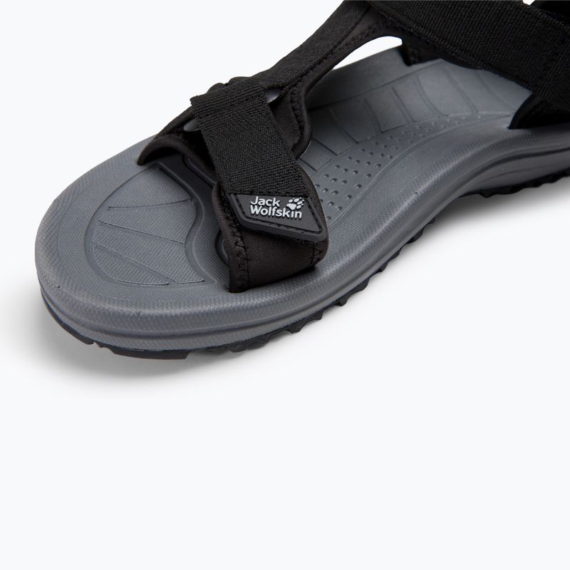 Pánské trekové sandály Jack Wolfskin Wave Breaker černé 4052011_6000 7