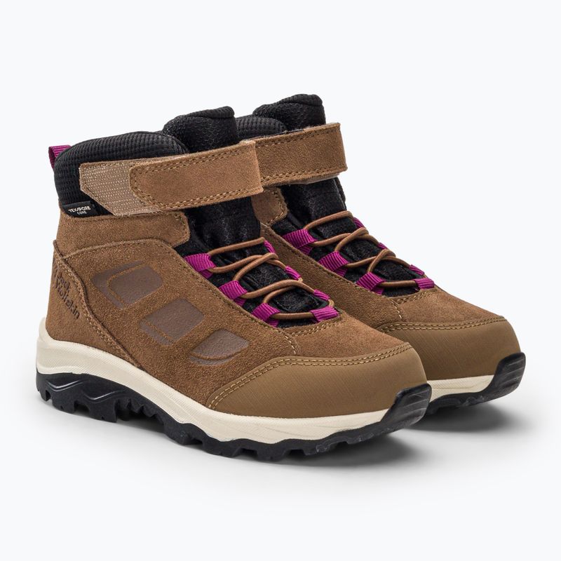 Dětské trekové boty Jack Wolfskin Vojo Lt Texapore Mid brown 4054021 4