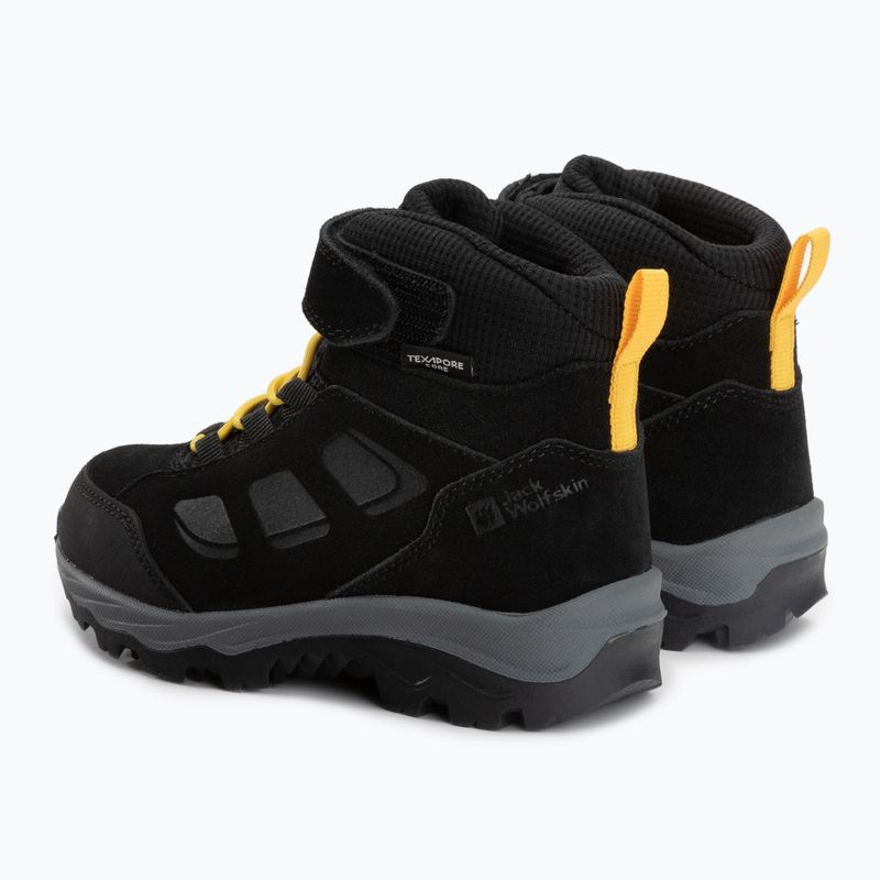 Jack Wolfskin Vojo Lt Texapore Mid dětské trekové boty černé 4054021 3