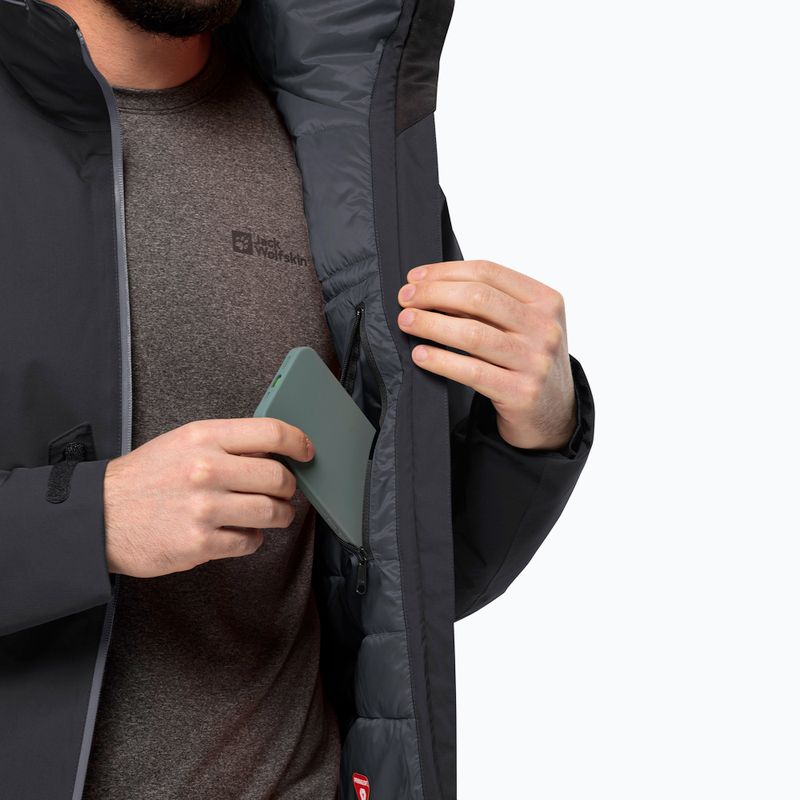Jack Wolfskin pánská bunda do deště Wisper Ins černá 6