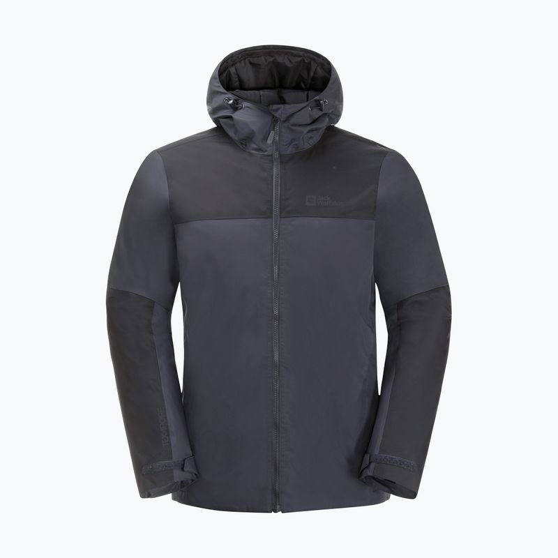 Jack Wolfskin pánská péřová bunda Jasper Ins šedá 1114321_6230 6