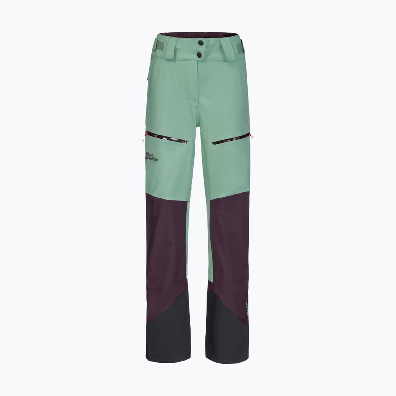 Jack Wolfskin dámské lyžařské kalhoty Alpspitze 3L zelené 1115211 8
