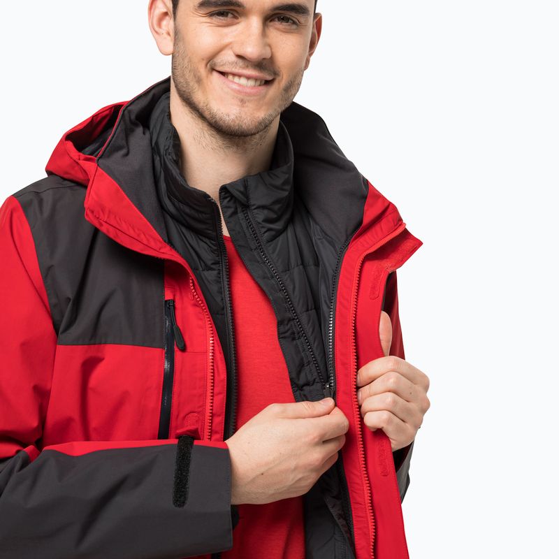 Pánská bunda 3v1 Jack Wolfskin Jasper červená 1115261_226_2 8
