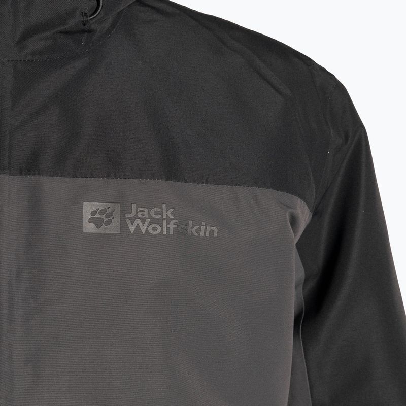 Pánská bunda 3v1 Jack Wolfskin Glaabach šedo-černá 1115291_6_6 3