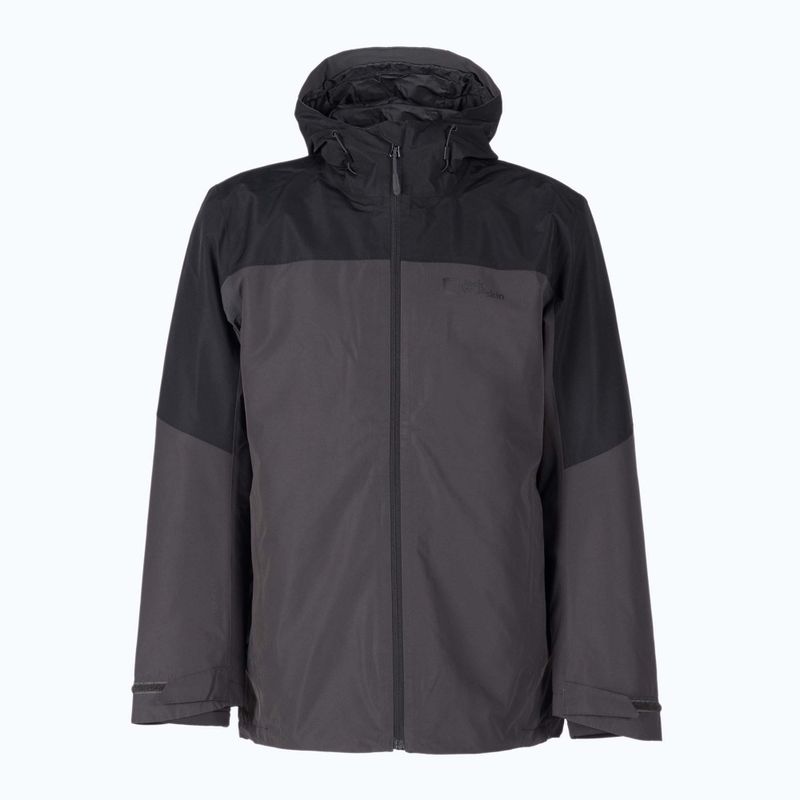 Pánská bunda 3v1 Jack Wolfskin Glaabach šedo-černá 1115291_6_6 11