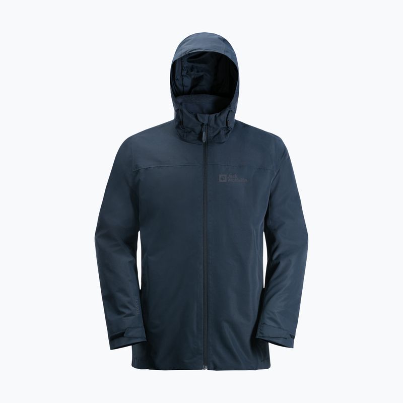 Jack Wolfskin pánská bunda do deště Taubenberg navy blue 1115311_1010_006 9