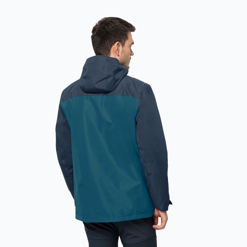 Jack Wolfskin pánská bunda do deště Taubenberg modrá 1115311_4133_006 2