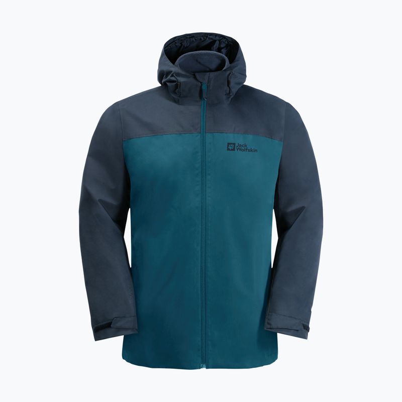 Jack Wolfskin pánská bunda do deště Taubenberg modrá 1115311_4133_006 9